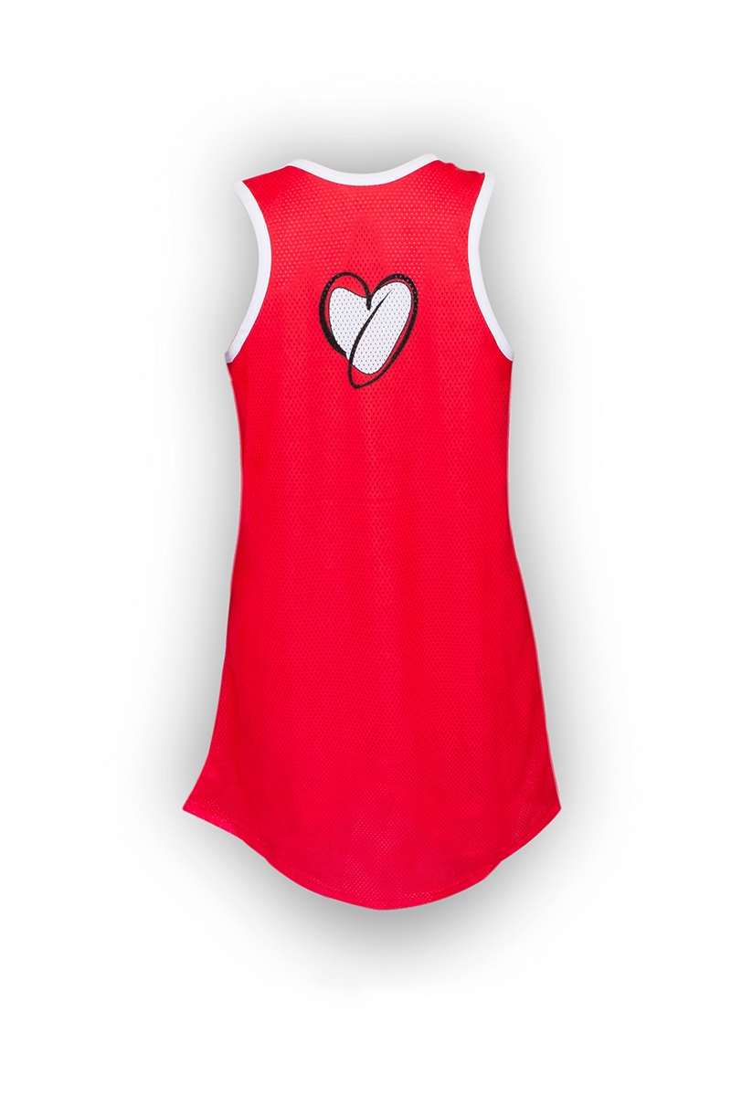 ONEKOR - Red tight tank top with heart
