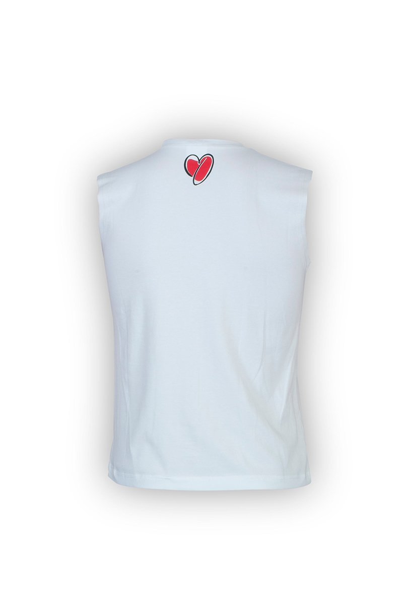 ONEKOR - Tank top white large sleeve