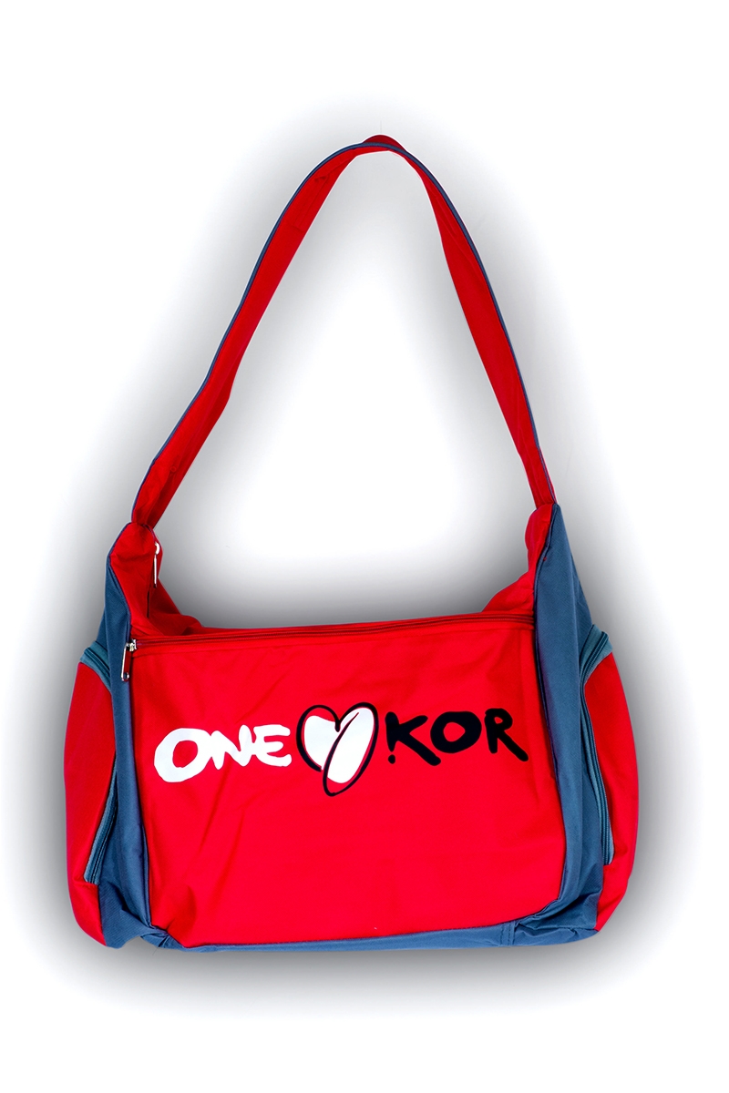 ONEKOR - RED AND GREY SLEEVE BAG 