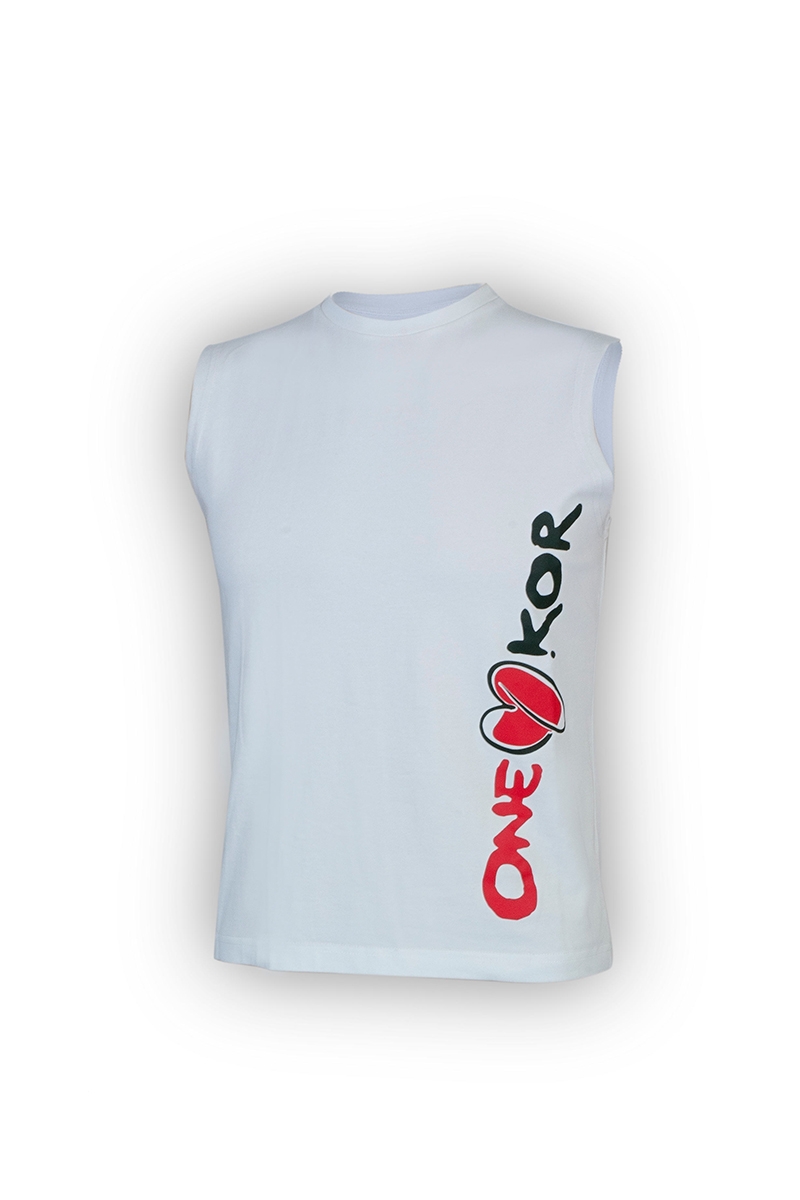 ONEKOR - Tank top white large sleeve