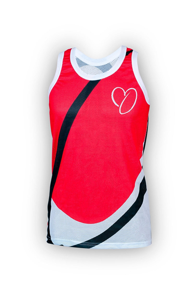 ONEKOR - Tight tank top red and white