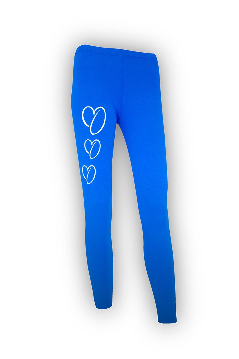 ONEKOR - Long leggins blue royale 3 hearts