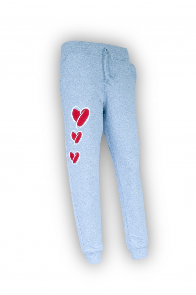 ONEKOR - Grey pant 3 hearts reds